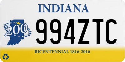 IN license plate 994ZTC