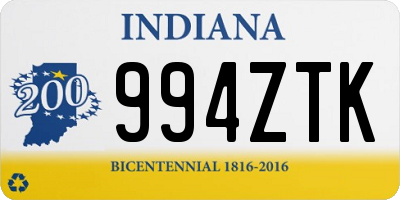 IN license plate 994ZTK