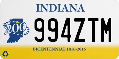 IN license plate 994ZTM