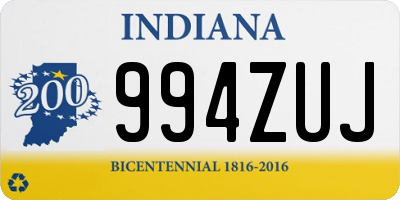 IN license plate 994ZUJ