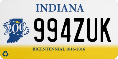 IN license plate 994ZUK