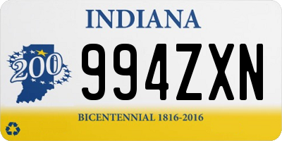 IN license plate 994ZXN