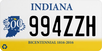 IN license plate 994ZZH