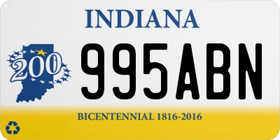 IN license plate 995ABN