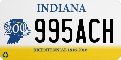 IN license plate 995ACH