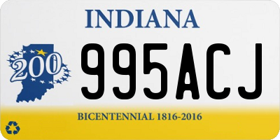 IN license plate 995ACJ