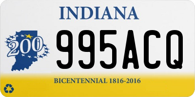 IN license plate 995ACQ