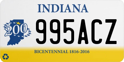 IN license plate 995ACZ