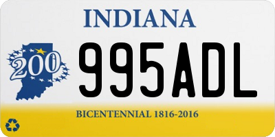 IN license plate 995ADL