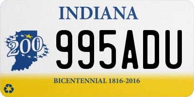 IN license plate 995ADU