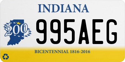 IN license plate 995AEG