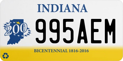 IN license plate 995AEM