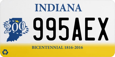 IN license plate 995AEX