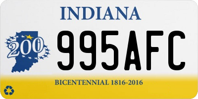 IN license plate 995AFC