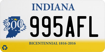 IN license plate 995AFL