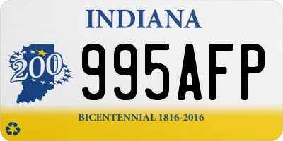 IN license plate 995AFP