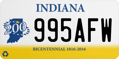 IN license plate 995AFW