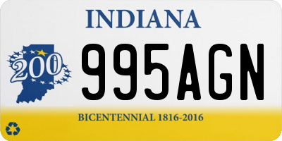 IN license plate 995AGN