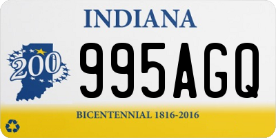 IN license plate 995AGQ