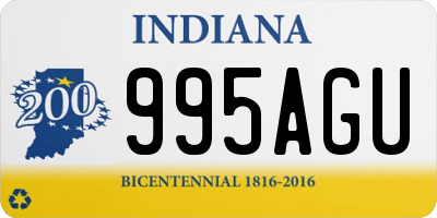 IN license plate 995AGU