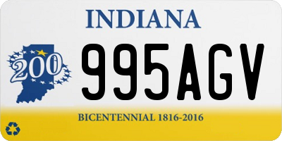 IN license plate 995AGV