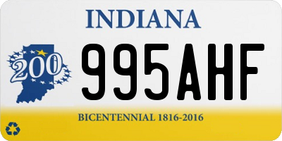 IN license plate 995AHF