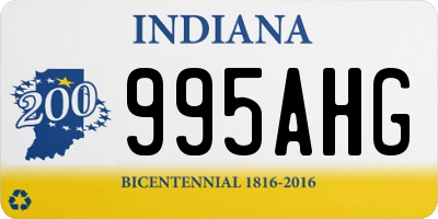 IN license plate 995AHG