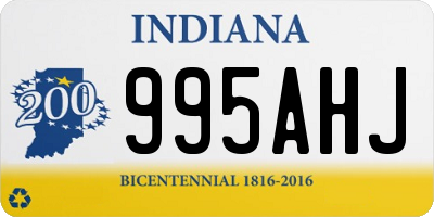 IN license plate 995AHJ