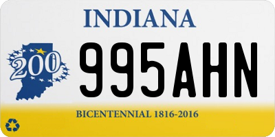 IN license plate 995AHN