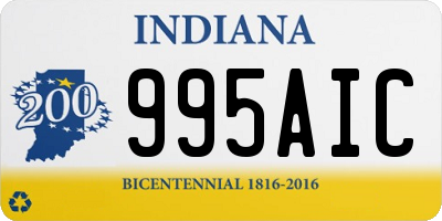 IN license plate 995AIC