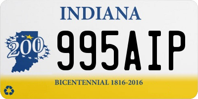 IN license plate 995AIP