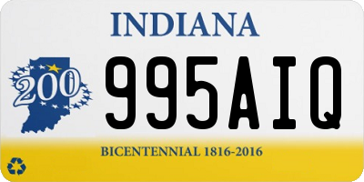 IN license plate 995AIQ