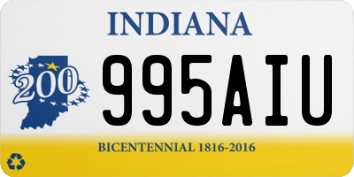 IN license plate 995AIU