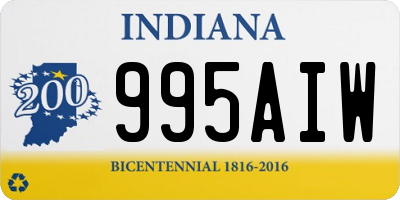 IN license plate 995AIW