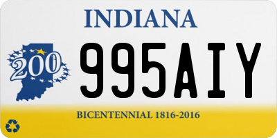 IN license plate 995AIY