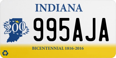 IN license plate 995AJA