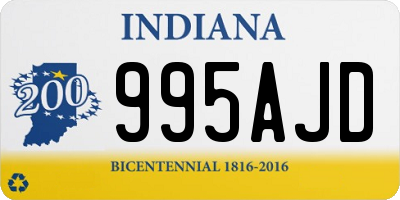 IN license plate 995AJD