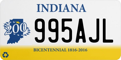 IN license plate 995AJL