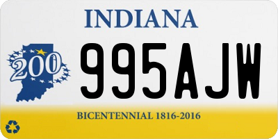 IN license plate 995AJW