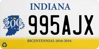 IN license plate 995AJX