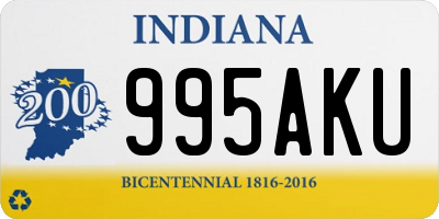 IN license plate 995AKU