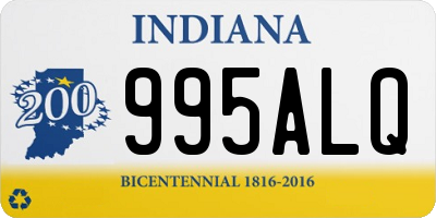 IN license plate 995ALQ