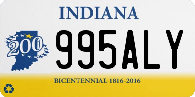 IN license plate 995ALY