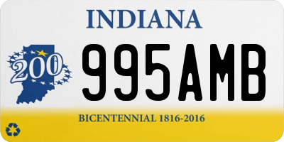 IN license plate 995AMB