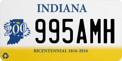 IN license plate 995AMH