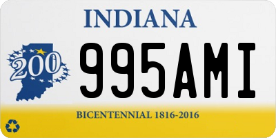 IN license plate 995AMI