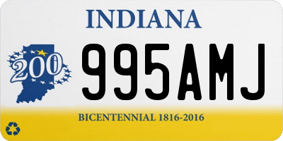 IN license plate 995AMJ