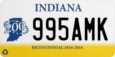 IN license plate 995AMK