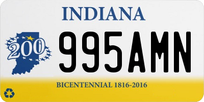 IN license plate 995AMN