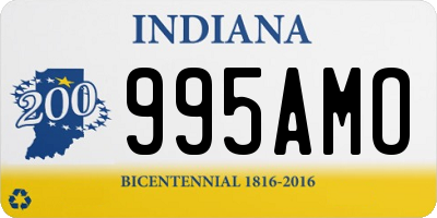 IN license plate 995AMO